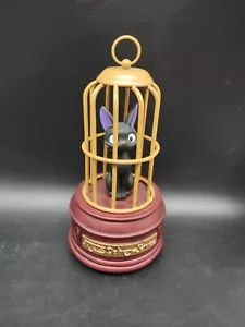 KIKI'S DELIVERY SERVICE Studio Ghibli Music Box - Jiji il gatto nero in gabbia per uccellini - Foto 1 di 8