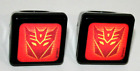 2 Transformers Autobots Decepticons Flicker Lenticular Vending Ring 2008 NOS New