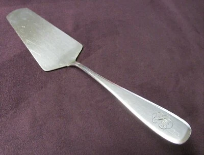 Desconocido francés antiguo plateado pastelería o servidor de pasteles FSB monograma Foto 1 de 4