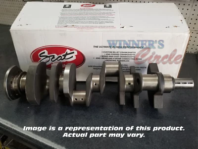 Scat 4-400-3750-5700 SBC 3.750 Stroke Forged 4340 Steel Crankshaft Foto 1 de 4