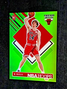 Matas Buzelis 2024-25 Panini Hoops Tribute Lime Green Prizm Rookie /149 RC #295 - Picture 1 of 15