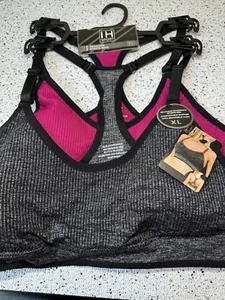 IH Sport Seamless Sports Bra 2 Pack Multicolor New Yoga Gym Workout Size XL - Picture 1 of 6
