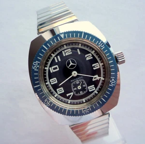 Mercedes Benz Classic Car Accessory U-Boat Diver Design Mechanical Sport Watch - Picture 1 of 24