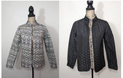 NWT Croft & Barrow Women Quilted Reversible Open Front Jacket  Size Small S - Image 1 of 4