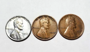 Lote de 2 centavos de trigo y un centavo de acero 1943 ENVÍO GRATUITO - Imagen 1 de 2