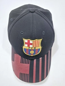 FCB Barcelona Football Club Official Logo Soccer Adjustable Hat Cap Blue And Red - Picture 1 of 5