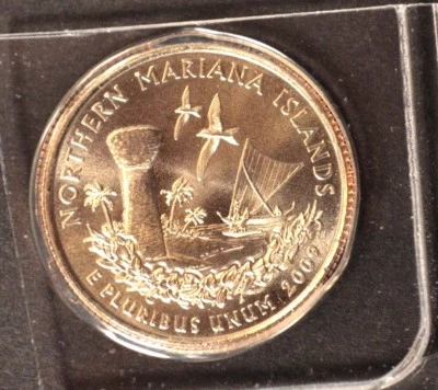 2009 P Northern Mariana Islands - US Territories Satin Quarter VERY LOW MINTAGE - Image 1 of 2