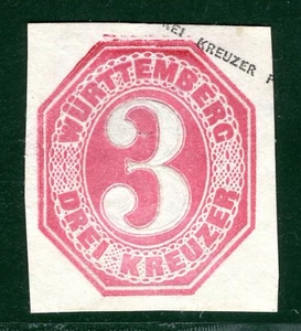 Germany States WÜRTTEMBERG Stamp 6kr Mint MNG 2RGREEN67 - Picture 1 of 6