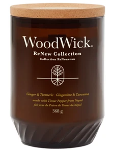 WoodWick Candle Ginger & Tumeric Renew Large Scent Decor Gift Fragrance - Picture 1 of 3