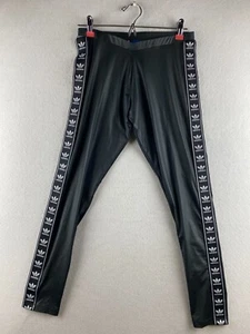 Adidas Legging Girls Medium M 28 x 28 Black Running Gym Stretch Elastic Waist - Picture 1 of 20
