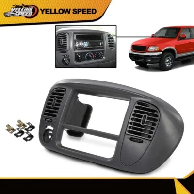 Fit For 2000-2003 Ford F150 Center Dash Radio Surround Bezel Trim Panel Gray New - Image 1 of 4