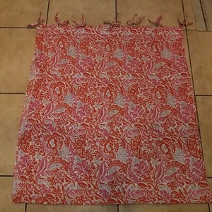 World Market "Pink/Orange Floral" Semi-Sheer Drape Panel 40 X 84 - 1 Panel - Picture 1 of 2