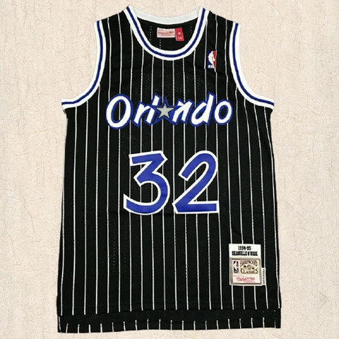 Shaquille O'Neal #32 Orlando Magic Men's  Black Jersey Cover