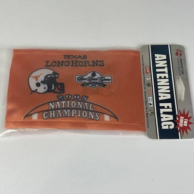 Fremont Die Texas Longhorns Antenna Flag 2 Sided Made In America 4x 5.5" - Image 1 of 4