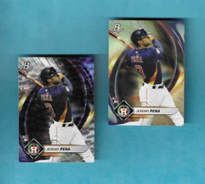 BOTH! JEREMY PENA 2022 BOWMAN PLATINUM ICE F0IL #98 ROOKIE AND BASE RC 98 - Picture 1 of 2