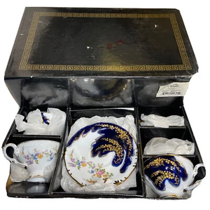 Casati ARAMCO IMPORTSFINE Porzellan 10-teiliges Teetasse und Untertasse Set/Box #1233-TS12 - Bild 1 von 11