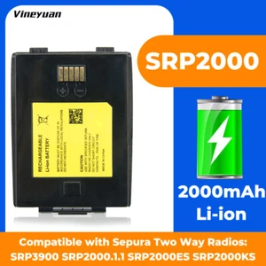 2000mAh Replacement Battery for Sepura SRP2000 SRP3000 SRP3500 SRP3800 SRP3900 - Picture 1 of 12