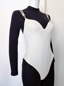 NEW ORIGINAL VERSACE ONE PIECE SWIMSUIT WHITE-CREAM - Picture 1 of 7