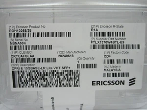 Ericsson RDH10265/25 Transceiver CPRI&10GBase-LRLiteVHTSFP+ New in Pack - Picture 1 of 2
