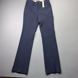 J.Crew 365 Edie Pants Women’s Size 0 Navy Blue Dress Work Career Flare Trouser - Picture 1 of 11