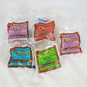McDonald's Happy Meal Peanuts Toys 1989 Set of 5 New In Package ~ T498B - Picture 1 of 12