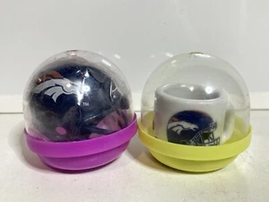 Denver Broncos Miniature Football Helmet & Mini Mug NFL Vending Machine Capsules - Picture 1 of 5