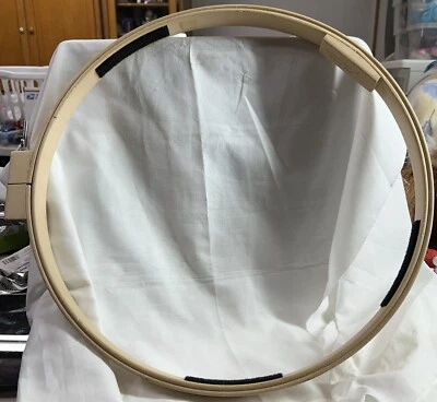 Vintage American Heritage 16” Round Wood Embroidery Quilting Hoop Tension Clasp - Image 1 of 4