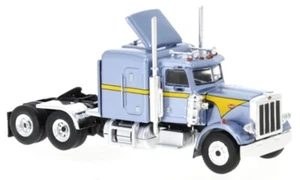 HO Scale Trucks - 85711 - 1973 Peterbilt 359 in Metallic Light Blue and Yellow - Picture 1 of 1