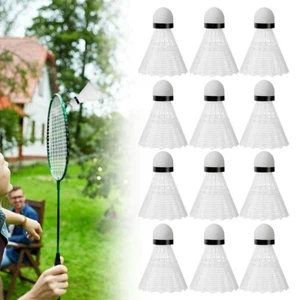 12x Federbälle Federball Badminton Badmintonbälle Badmintonset Bälle Ball Kunsts - Bild 1 von 11