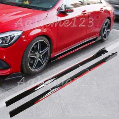 For Ford Fusion 2010-2020 Side Skirt Extension Rocker Panel Spoiler Splitter Lip - Image 1 of 4