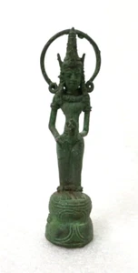 Antike Bronze Buddha Figur mit Karana & Apana Mudras Thai? Kambodschanisch? - Bild 1 von 6