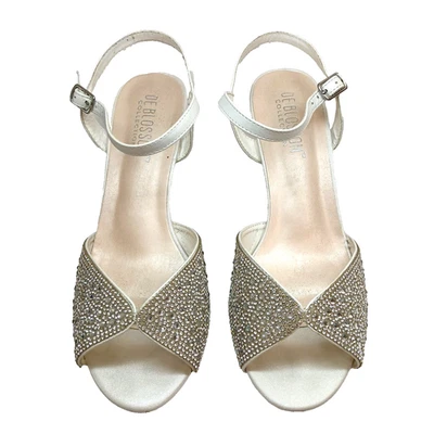 Tacones Colección De Blossom Talla 9 Adyson Blanco Puntera Abierta con Caja Original Foto 1 de 4