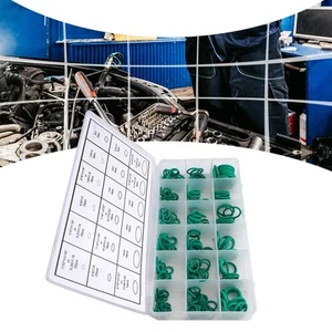 18 Sizes Green O Ring Set for Car Air Conditioning Convenient Storage Case - Picture 1 of 15