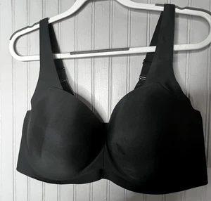 Cacique Bra Womens 38F Black Lightly Lined Balconette Underwire Full Coverage - Picture 1 of 7