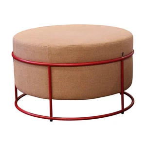 COR Hocker Drop Stapelbar Stoff 8307 Lachsrosa Beige Rosa Gestell - Bild 1 von 5