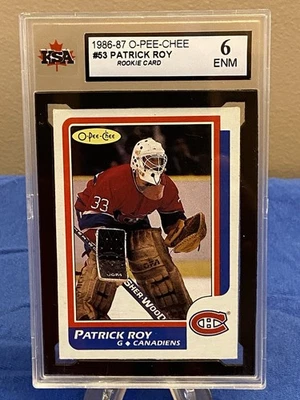 1986-87 OPC Patrick Roy Rookie #53 KSA 6 - Image 1 of 2