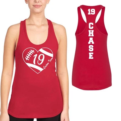Camiseta sin mangas de fútbol de diseño personalizado corazón siguiente nivel ajustada espalda deportiva fútbol mamá Foto 1 de 4