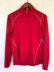 Noble Outfitters Equestrian Performance 1/4 Zip Pullover Camicia XL Rosso Gorpcore - Foto 1 di 9