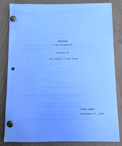 Seinfeld The Cigar Store Indian First Draft Moosehead Original TV Show Script - Bild 1 von 5