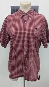 Timberland Red Checked Short Sleeve Shirt L/G - Picture 1 of 6