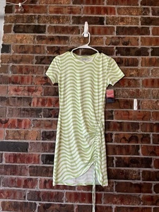Haley & June Junior Pullover Short Sleeve Striped Dress Short Size: Large NWT - Picture 1 of 8