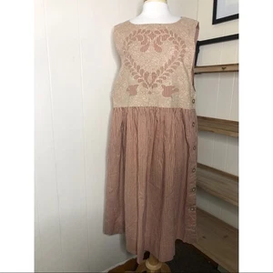 Handgefertigtes Kleid mit handgenähter Applikation Americana Cottagecore - Bild 1 von 8