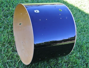 1990 LUDWIG USA 22" SUPER CLASSIC BASS DRUM SHELL in SCHWARZ für IHR SET! L172 - Bild 1 von 14