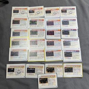 Nintendo E Reader 5 Card Sets Donkey Kong Jr. Mario Bros DK3 Clu Clu Land LOOK! - Picture 1 of 5
