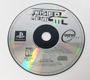 Twisted Metal III Greatest Hits Playstation PS1 Videospiel nur Disc - getestet - Bild 1 von 5