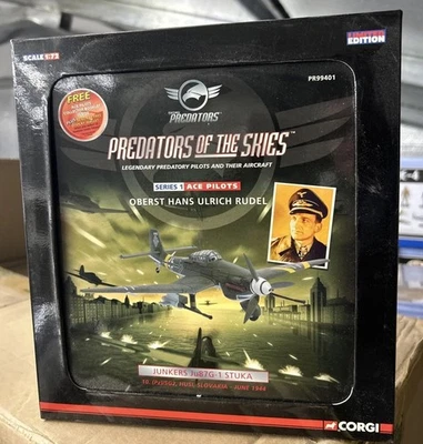 JUNKERS JU87G-1 STUKA, HANS ULRICH RUDEL HUSI SLOVAKIA 1944 - CORGI PR99401 1:72 - Image 1 of 4
