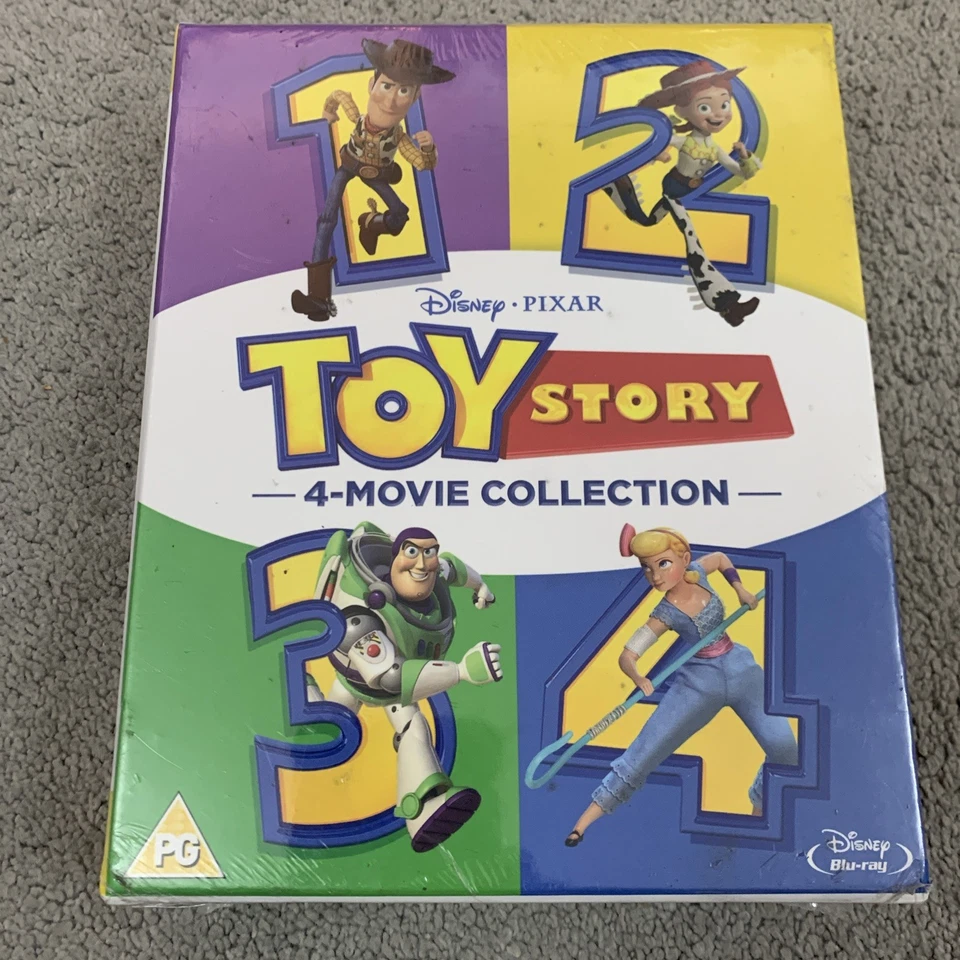 Disney & Pixar Toy Story 1-4 (BoxSet, Blu-ray, 2019, 5 Discs) New Sealed - Image 1 of 1