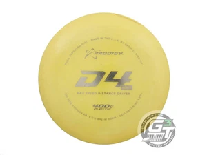 Gebrauchte Prodigy Discs 400G D4 Max 173g Gelb Silber Folie Distance Driver Golf Disc - Bild 1 von 2