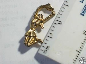 Cheerleader Metal Pin (Gold) - Picture 1 of 1