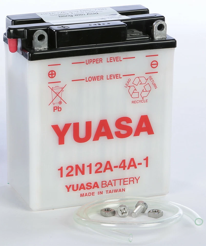 Yuasa Conventional 12V Motorcycle Battery Performance 12N12A-4A-1 YUAM2221B - Изображение 1 из 1
